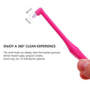 Interdental Toothbrush Orthodontic Small Head Soft Dental Cleaner Oral Tooth