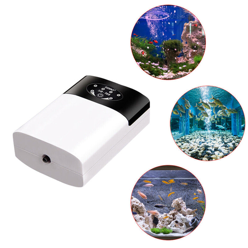 Aeration Oxygen Pump Fish Tank Aquarium Silent USB Air Compressor (SB 168) Newly