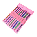 20pcs Colorful Alumina Knitting Needles Crochet Hooks Yarn Needle Weaving Tools