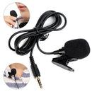 Lavalier Condenser Mic 3.5mm Jack Recording Teaching Clip-On Lapel Microphone