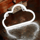 Cartoon Cloud Neon Light USB Battery Operated Hanging Lamp (White Light)