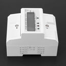 Digital 3 Phase 4 Wire Electric Energy Meter DIN Rail kWh Power Wattmeter Newly