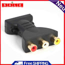 HDMI-Compatible Male to 3 RCA Female Composite AV Audio Video Adapter Converter