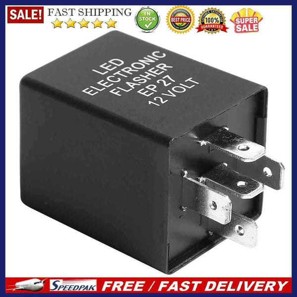 5-Pin EP27 FL27 LED Turn Signal Flasher Relay Decoder Fix Hyper Flash 12V 150