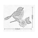 Women Craft Motif Flower Sew/Iron on Applique Patch Sewing Embroidered Birds