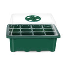 10pcs 12 Holes Planting Seed Starter Tray Kit Plant Germination Box w/ Dome Base