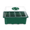 10pcs 12 Holes Planting Seed Starter Tray Kit Plant Germination Box w/ Dome Base