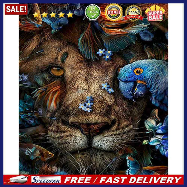 Animal in the Grass Oil Paint By Numbers Kit DIY Home Decoration Gift Wall Art