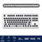RGB Mechanical Keyboard for Flesports MK870 Programmable Keyboard (White)