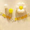 Daisy Flower Happy Birthday Banner Cloth/Paper Made DIY Decor Home Flower K3X7