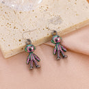 Fashion Copper Spaceman Stud Earrings Hanging Drop Earrings Female Jewelry