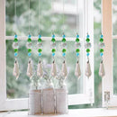 Crystal Glass Clear Chandelier Pendant Faceted Prism Part Hanging Decor (B)