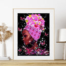 5D DIY Diamond Painting Kits African Woman Full Round Drill Wall Decor Art Craft