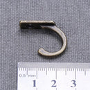 20pcs Ancient Cyan Small Peg Hooks Clothes Hanging Hooks Closet Hanger