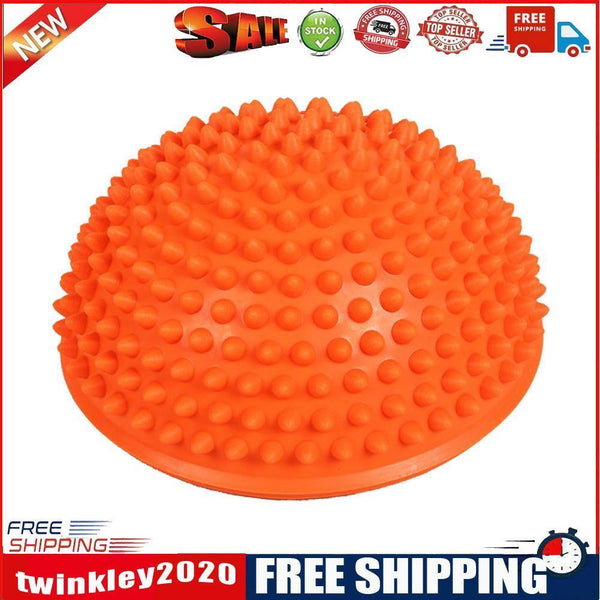 Inflatable Half Sphere Yoga Balls Massage Trainer Balancing Ball (Orange)