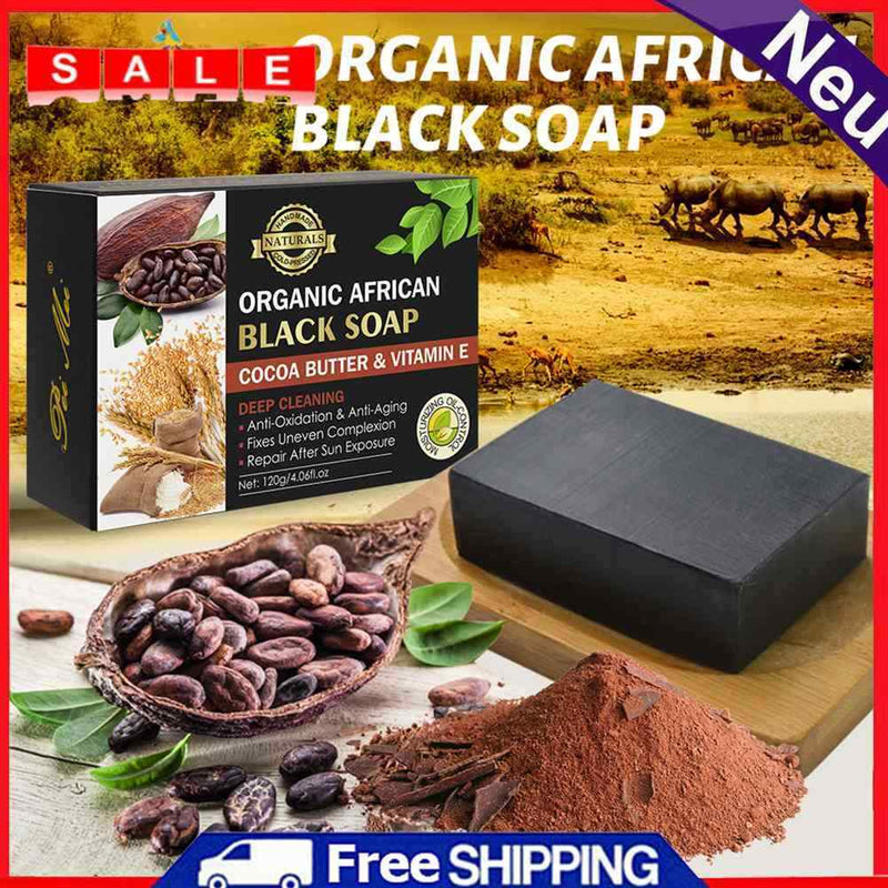 120g Deep Cleansing Soap Vitamin E Body Cleansing Soap Cocoa Bean Soap Skin Care