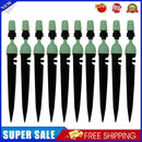 10pcs Adjustable Hose Drip Irrigation Nozzle for Spiked Sprinkler (Green)