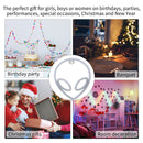 LED Alien Neon Signs Light Wall Decor for Bedroom Halloween (Pink Yellow) Newly