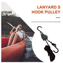 Heavy Duty Adjustable Rope Clip Tent Lamp Hanging Lanyard Lifting Pulley S Ho