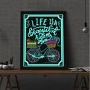 5D DIY Night Luminous Round Drill Diamond Painting Mosaic Decor Beadworks Bike