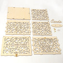 Wood Wedding Card Box DIY Mr Mrs Hollow Love Wedding Supplies Gift (02) Newly