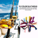 100pcs Fly Tying Material Colorful Silk Bait Fly Hook Lines Fishing Accesso