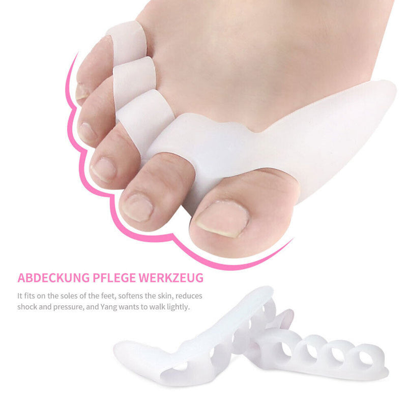 2pcs Straightener Orthodontic Toe Separator Corrector Hallux Valgus Foot Co