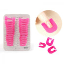 26pcs Tips Case Cover Manicure Nail Polish Mold Protector Shield Stencil Tool