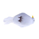 1/2PC Decorative Pigeons Artificial Feather Mini White Birds Birds Craft Foam,