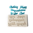 Fondant Biscuit Mould Pastry Making Cake Decorating Tool Letters Silicone Mold