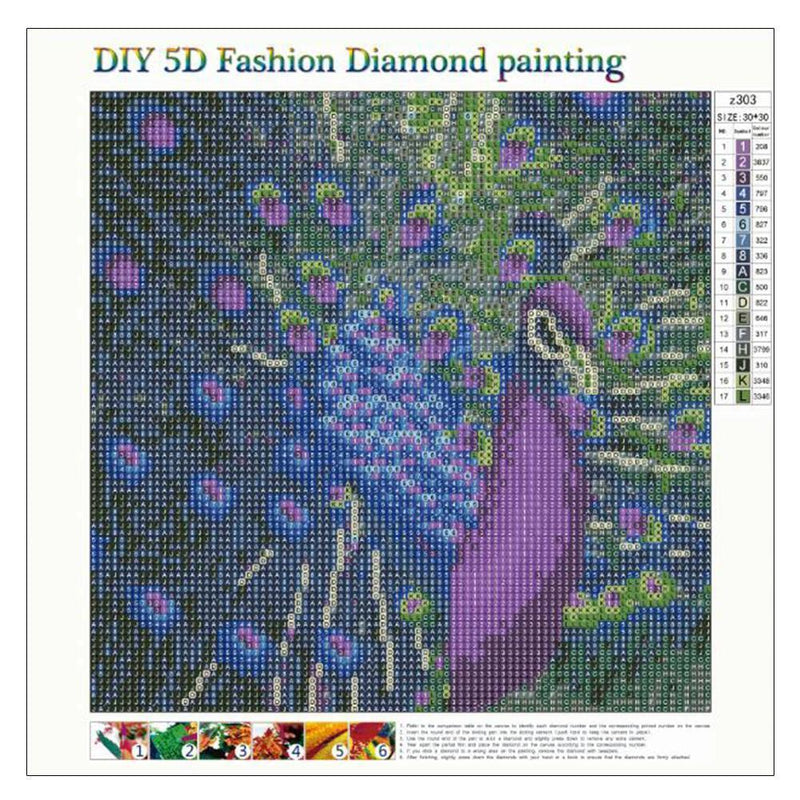 Diamond Painting, Aediea DIY Full Drill 5D Mountain Wolf Diamond Painting Embroidery