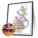 5D DIY Diamond Painting Full Round Drill Angel Castle Wall Decor Rhinestone