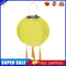 Solar Nylon Lantern Lamp Waterproof Hanging Light Festival Decor (Yellow)