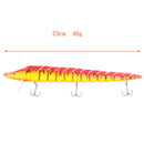 23cm 46g Simulation Fishing Lures Artificial Wobbler 13 Segments Bait (D) Newly