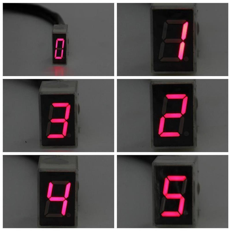 Universal motorcycle LED Digital Display Shift lever gait sensor