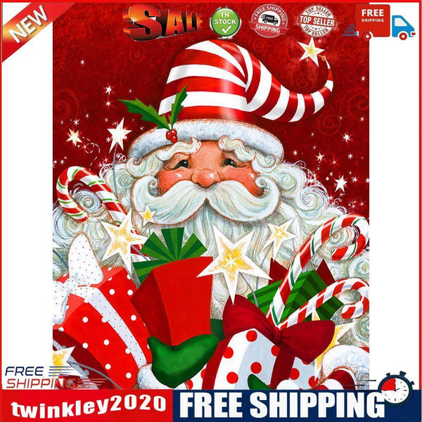 Paint By Numbers Kit DIY Gift Santa Claus Colouring Oil Art Picture Craft