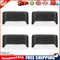 4x Solar Deck Step Wall Lights Stairs Fence Decor Lamps (Black/Color Light)
