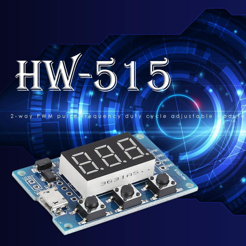 HW-515 DC 2CH PWM Signal Generator Duty Cycle Pulse Frequency Module Board