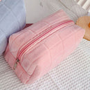 #A Plush Cosmetic Bag Pillow Bag Travel Organizer Cute Makeup Pouch for Women Gi