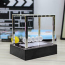 Newton Cradle Table Decor Pendulum Steel Balance Ball Switch Control (L) Newly