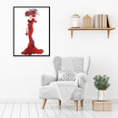 DIY Formal Dress Lady Part Special Shape Diamond Painting Kit (YX033 Red) Newly