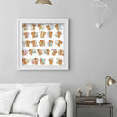 Full Embroidery Stamped Alphabet Bear DIY 11CT Cotton Thread Cross Stitch Kit