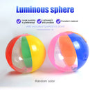 23cm LED Luminous Inflatable Beach Ball PVC Outdoor Summer Party Favors Poo