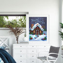 5D DIY Candy House Full Round Drill Diamond Painting Kit Craft Home Wall De