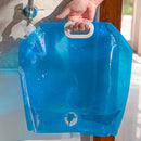 Portable Outdoor Folding Collapsible Water Bags Drinking Carrier (Blue 10L)