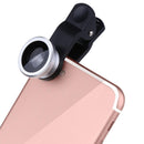 3 in 1-180 Degree Fisheye Lens + 0.67X Wide Angle Lens + 10X Micro Lens