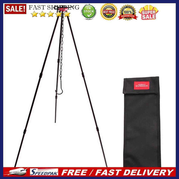 SUNDICK Aluminum Alloy Cooking Pot Hook Holder Outdoor Campfire Camping Tri