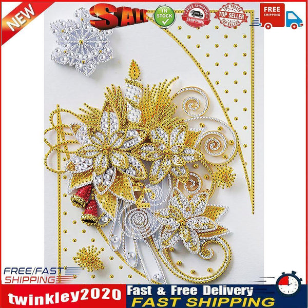 5D DIY Part Special Drill Diamond Painting Kit Christmas 7 Colors (KA256) Newly