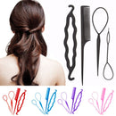 Barber tool Ponytail DIY  Hair Braiding Hair Clip Twist Curler Bun Roller Maker