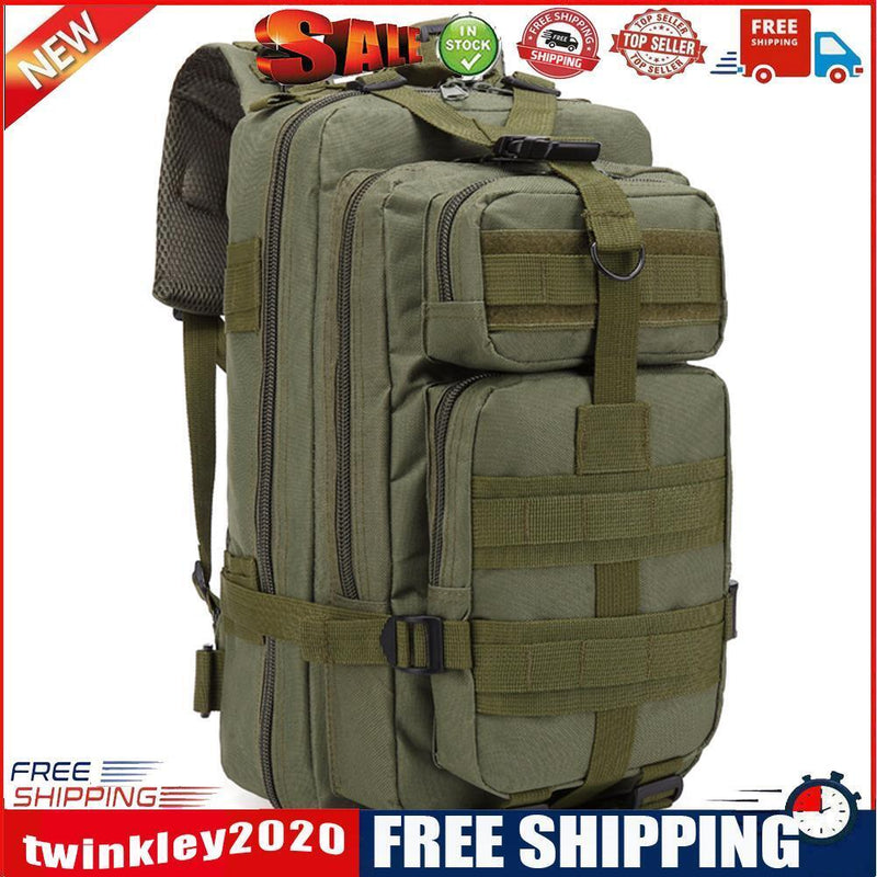 30L Outdoor Sports Waterproof Backpacks Large Storage Rucksack (Army Green)